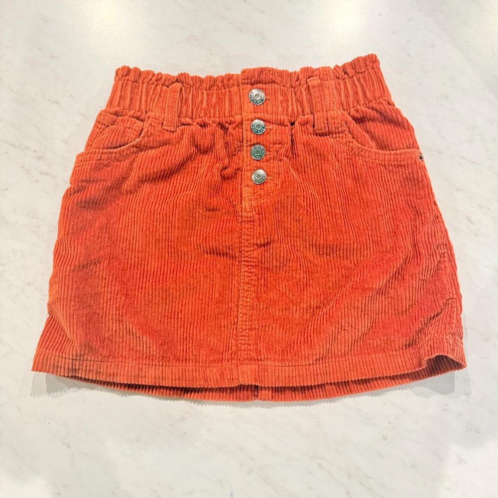 Cat & Jack Orange Corduroy Skirt